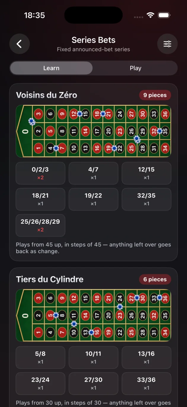 iCroupier interactive Series Bets placement
